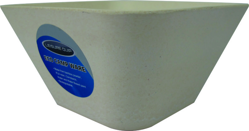 Leisure-Quip – Biodegradable Bamboo Bowl Square – White