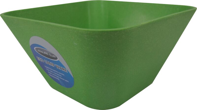 Leisure-Quip – Biodegradable Bamboo Bowl Square – Green