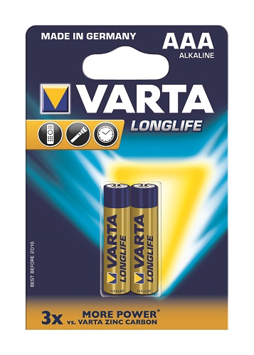 Varta AAA Longlife Batteries – 2 Pack