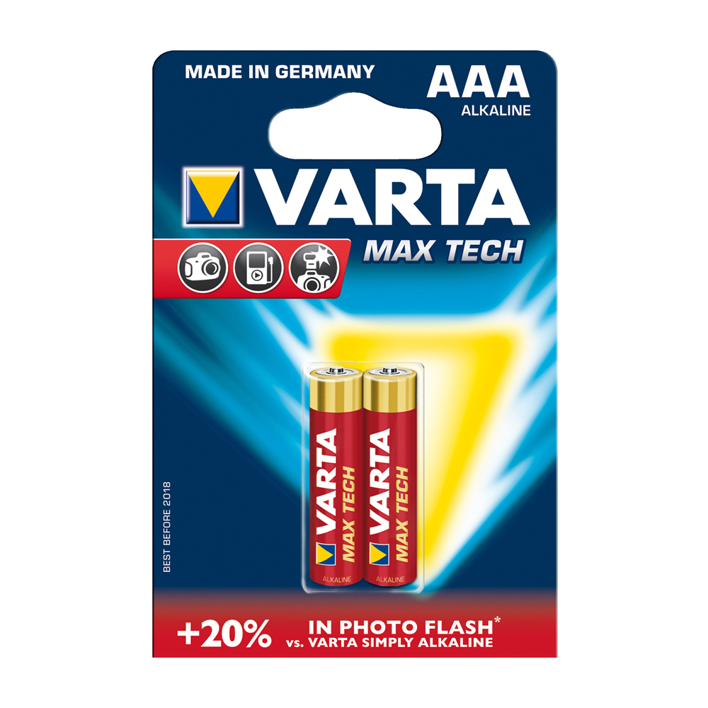 Varta AAA Max Tech Batteries – 2 Pack