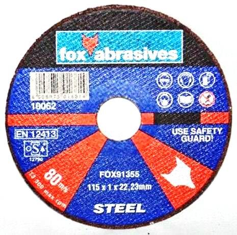 Fox Tools – Abrasive Cutting Disc Steel Professional – 115 x 1.0mm