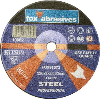 Fox Tools – Abrasive Cutting Disc Steel Professional – 230 x 3.0mm