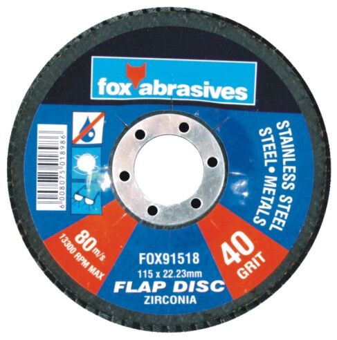 Fox Tools – Abrasive Disc Flap Std 115mm – 40g