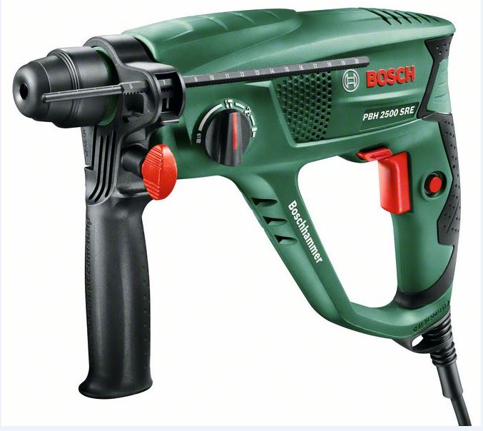 Bosch Corded Hammer (Model:PBH 2500 SRE + 6 Acc. + Key Chuck)