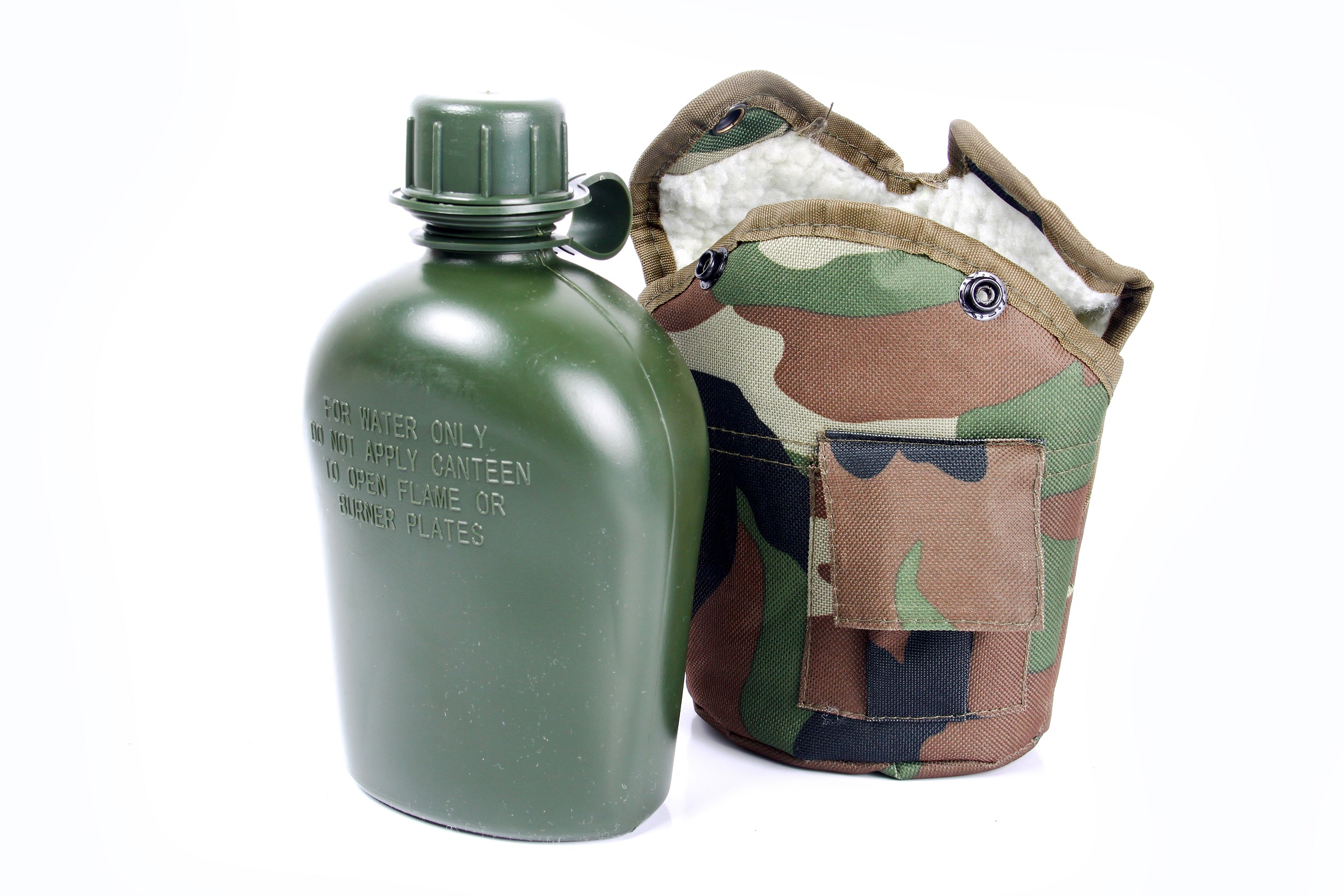 Kaufmann – Water Bottle – Camping accessories – Container – Camo Cover – 1L