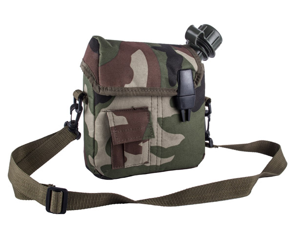 Kaufmann Water Bottle with Camo Cover and Belt – 2 Litre