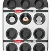 Prestige – 12 Cup Mini Muffin Pan – Black Prestige – 12 Cup Mini Muffin Pan – Black