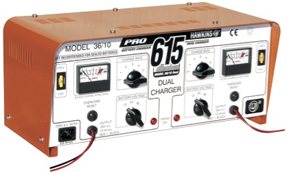 Hawkins PRO 615 Battery Charger 36/10 (Dual Bank)