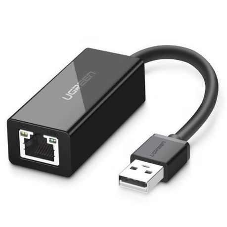 UGREEN CR110 Ethernet Adapter | USB 2.0 to RJ45 – Black