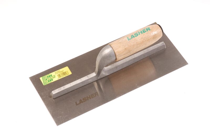 Lasher Tools – Single Tang Plaster Trowel With Wooden Handle – 280Mm