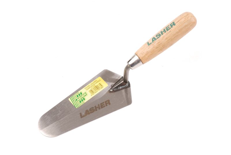 Lasher – Gauging Trowel With Wooden Handle – 150mm