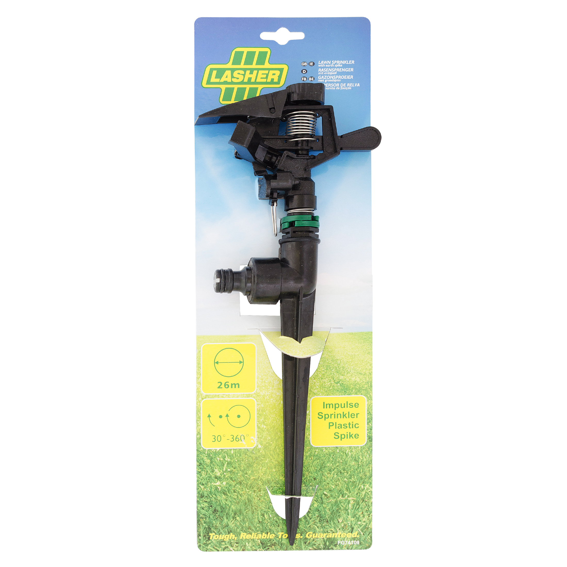 Bulk Pack x 2 Lasher – Hose Fitting Impulse Plastic Spike Sprinkler