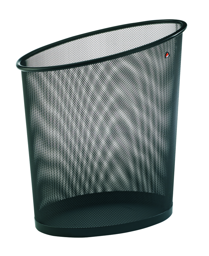 Alba Round Wastebasket – Black