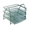 Alba 3 Tier Document Tray – Metallic Grey Alba 3 Tier Document Tray – Metallic Grey