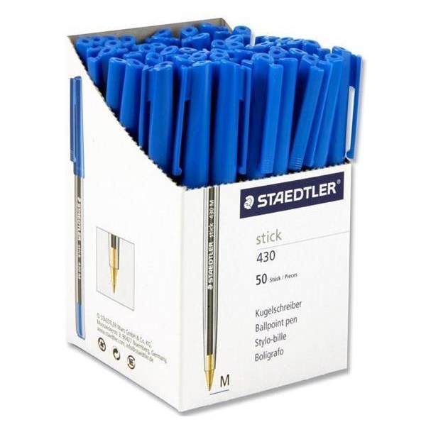 Staedtler 430 Medium Nib Ballpoint Pen – Blue