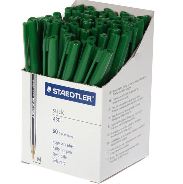 Staedtler 430 Medium Nib Ballpoint Pen – Green