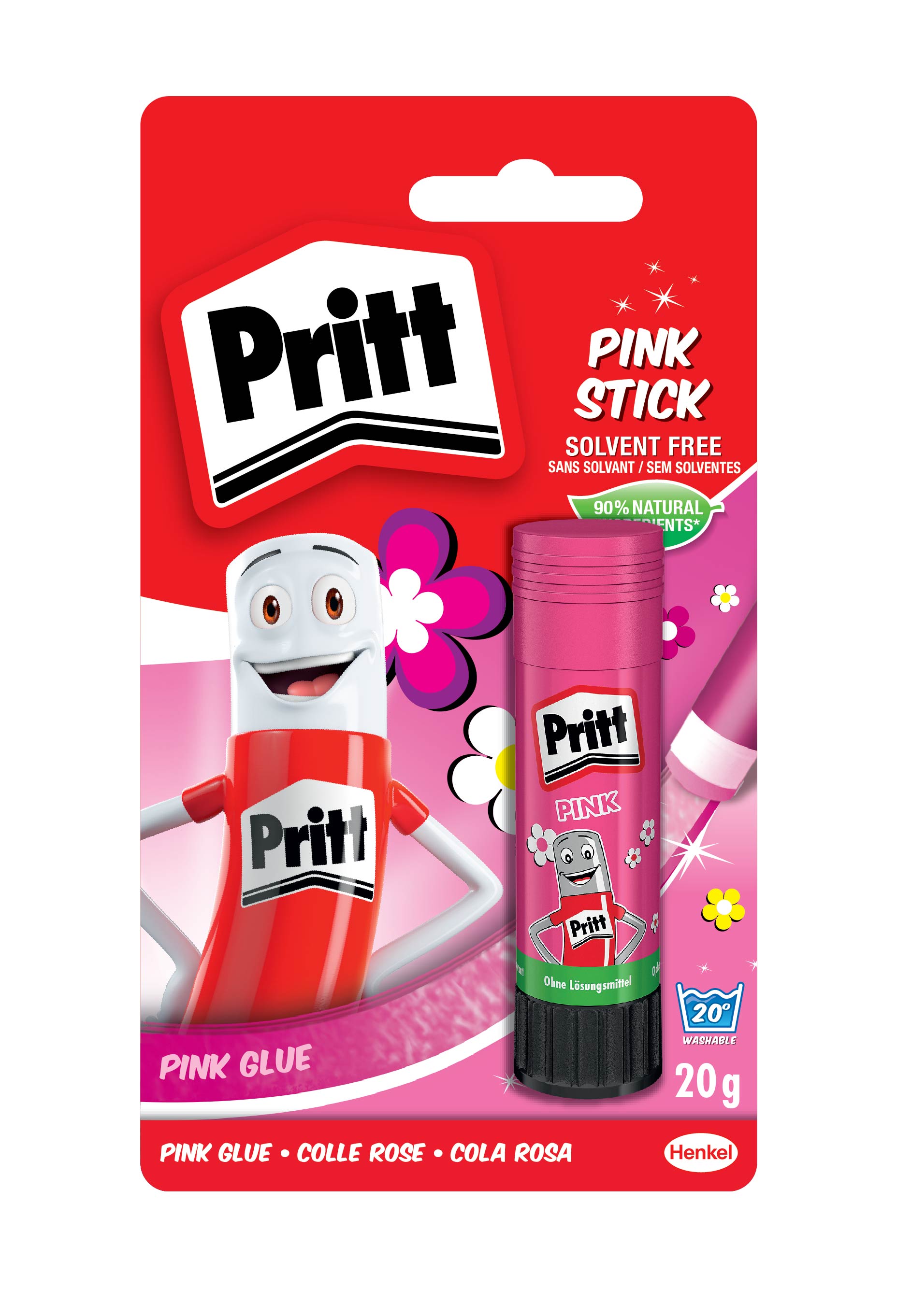 Pritt Glitter Pink Stick 20G + 7G Glitter