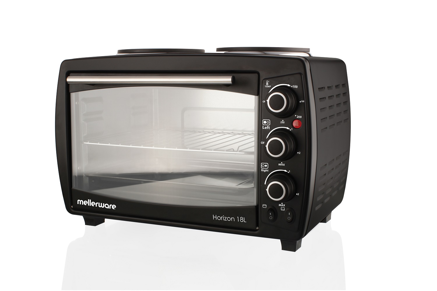 Mellerware – 18 Litre Horizon 18 Mini Oven – Black