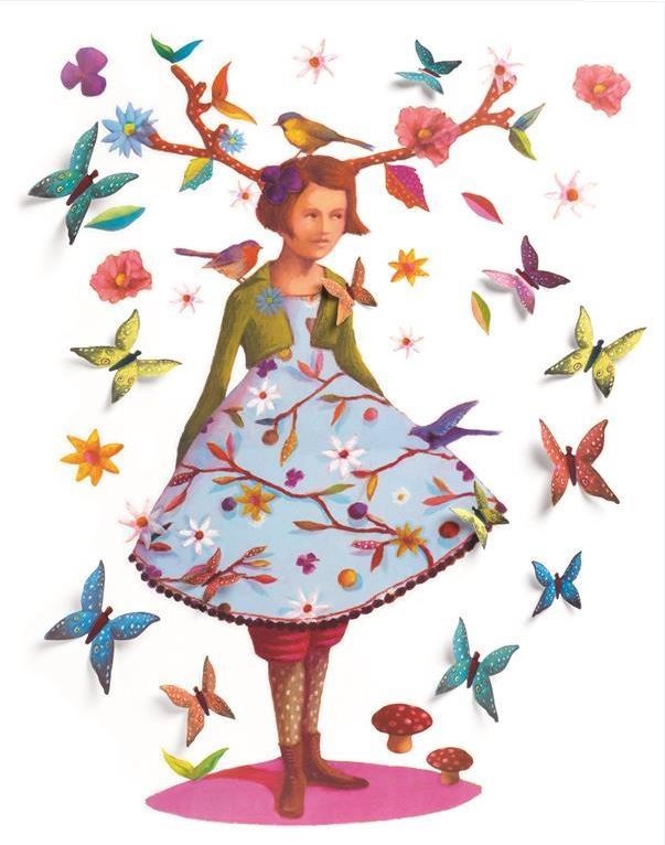 Djeco Wall Stickers Rose of Wood