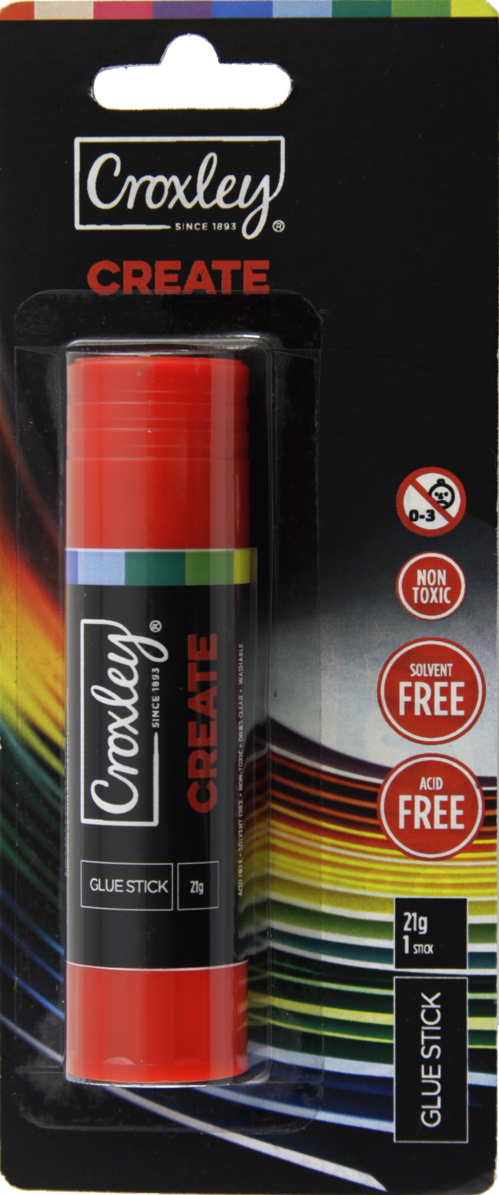 Croxley Create Glue Stick – 21g Blister Card