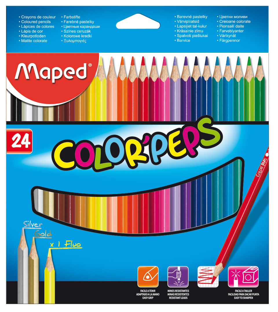 MAPED Colour Pencils 24’s – Color’Peps