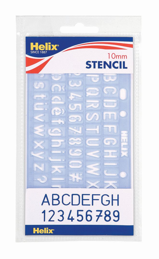 Helix 10mm Lettering Stencil