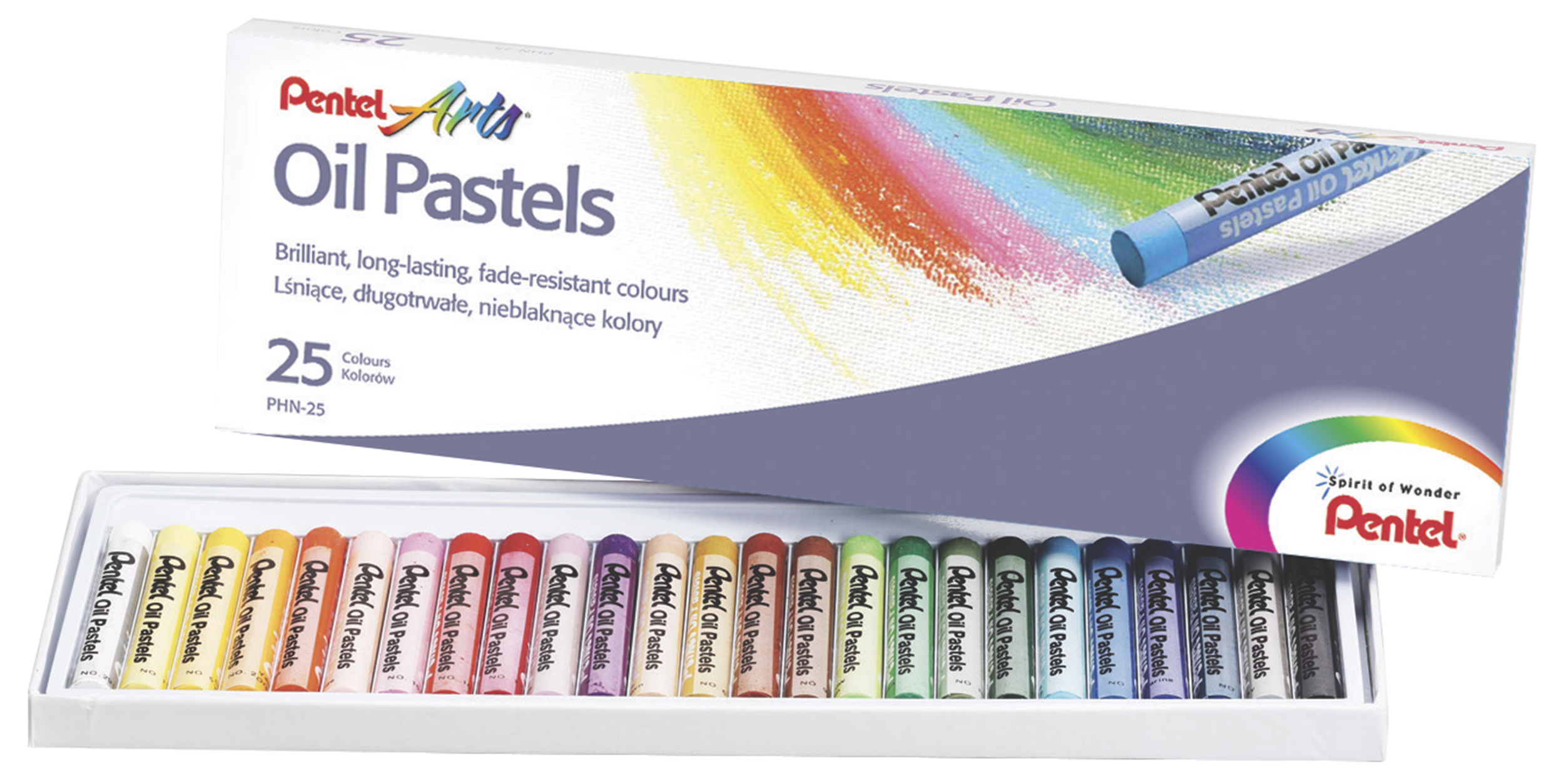 Pentel 25 Oil Pastels Set