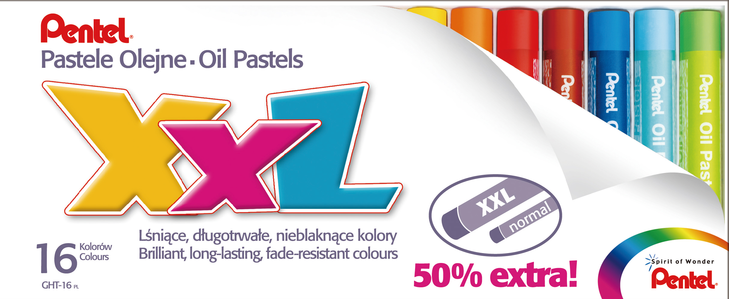 Pentel 16 XXL Oil Pastels Set