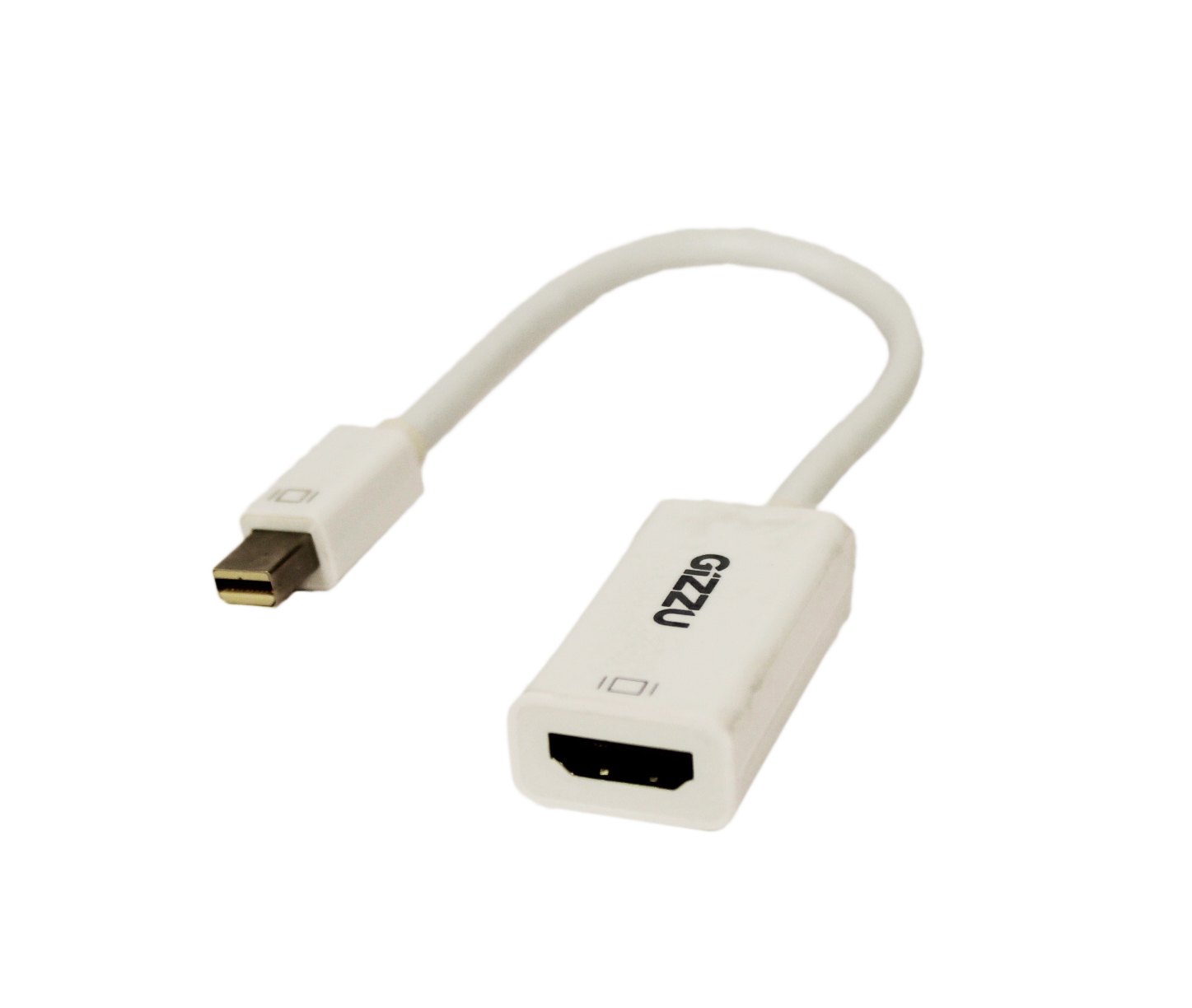 Gizzu Mini Display Port To HDMI Adapter – White
