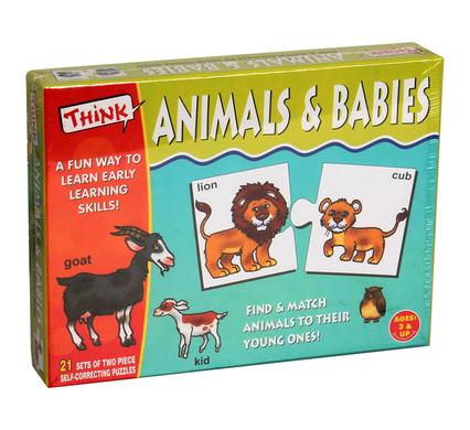Think Kids Educational Learning Games – Animals & Babies Edition