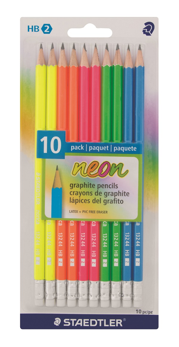 Staedtler Neon HB Camel Graphite Pencils – Pack of 10