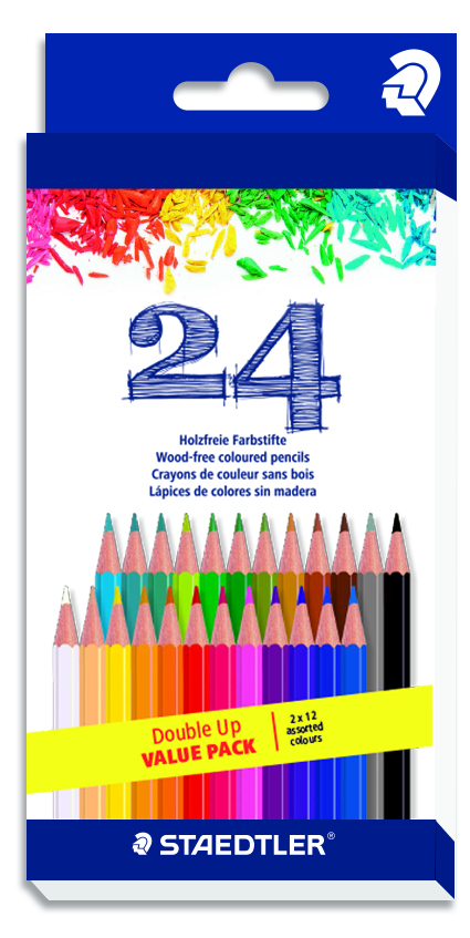 Staedtler 2×12 Double Up Value Pack Colour Pencils