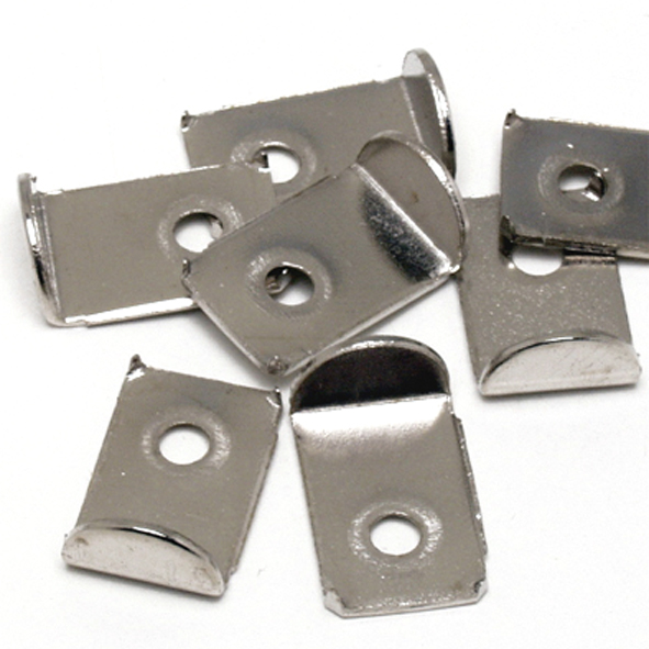 Mirror Clip W/Lip 1 Hole Nickle Plated16mm #106