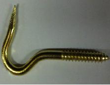 Screw Hook Sharp Brass Plate- 4.8mmx85mm
