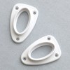 Bracket Pvc White-Oval 19mm Cupb.Tubing Bracket Pvc White-Oval 19mm Cupb.Tubing