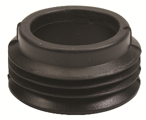 Flush Pipe Rubber Bung Black