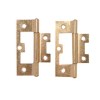 Hinge Flush/Sinkless Brass Plated 40mm Hinge Flush/Sinkless Brass Plated 40mm