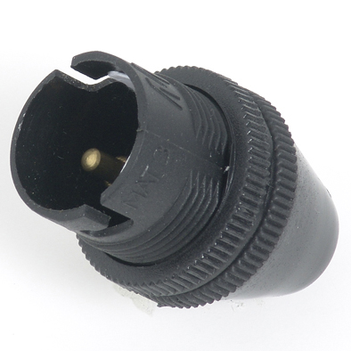 Lamp Holder Nylon 10mm BC Black