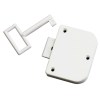 Cupboard Lock Plastic Wht 59X46mm 1 Key Cupboard Lock Plastic Wht 59X46mm 1 Key