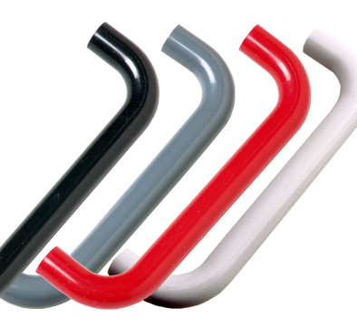 Cupboard Handle D-Shape Pvc 100mm Black