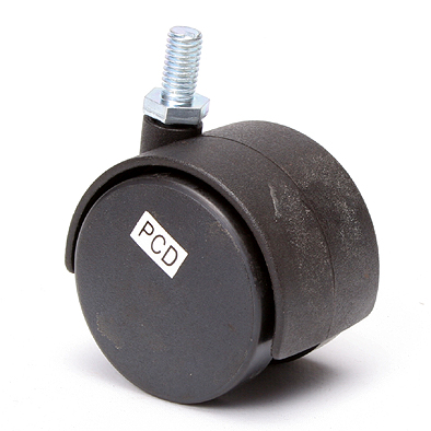 Castor Furn.Nyl.Twin Whl.50X48 8mm Bolt