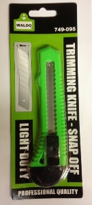 Trimming Knife-Snapoff L/D 18mm Waldo