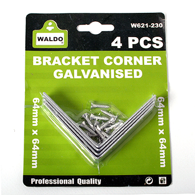 Bracket Corner Galvanised 51mmx51mm