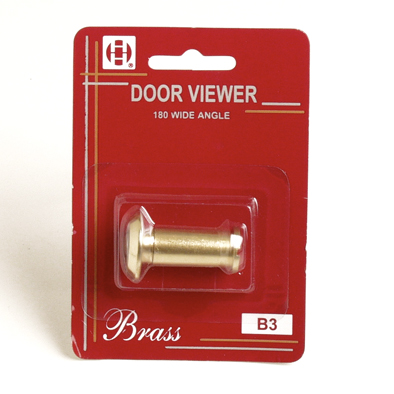 Door Eye Viewer 180 Deg #B3 Brass-Card
