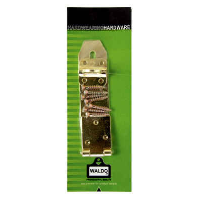 Hasp + Staple Brass Plated Heavy 115mm