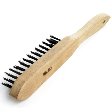 Brush Wire 5 Row Long Handle Wooden