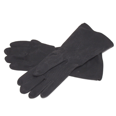 Glove Builders/Indust. 10Cm Rubber Bl L