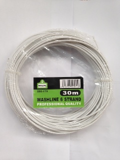 Washline 15M-6 Strand Pvc Coat.Wht.Waldo