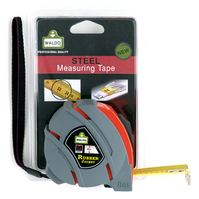 Tape Measure 3Mx19mm Grey Rub+Mag Waldo