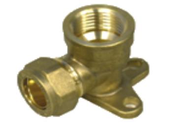 Elbow Wallplate 15mm Dzr #5501